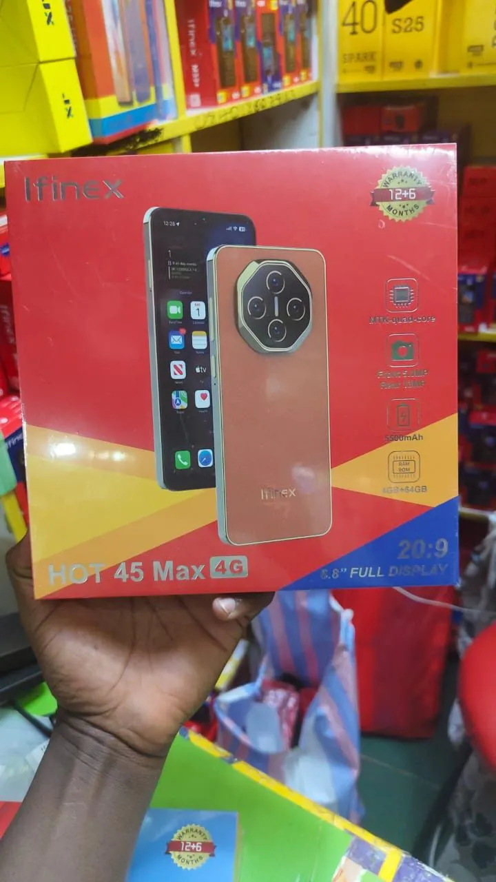 [NEW ARRIVAL] IFINEX HOT 45 MAX 64GB ROM+4GB RAM BATTERY 5500MAH CAMERA REAR 13MP+FRONT 5MP SCREEN 6.8’’ ANDROID 13 FACE UNLOCK DUAL SIM CARD PHONE SMARTPHONE