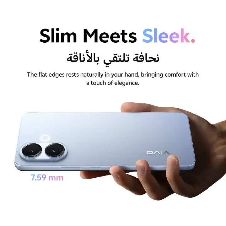 Vivo V60 Lite 5G 256GB ROM +12GB RAM 6.7" 120Hz AMOLED Display 50MP Camera 6500mAh Battery 90W Fast Charging Dual SIM IP 65 Water & Dust Resistance Android 15 On-Screen Fingerprint AI Smartphone