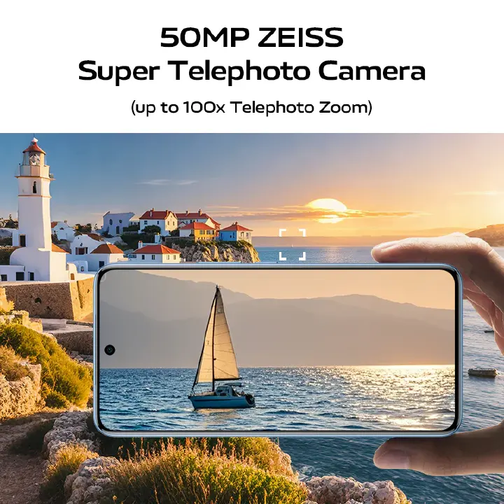 Vivo V60 512GB ROM +12GB RAM 6.7" 120Hz AMOLED Display 50MP Camera 6500mAh Battery 90W Fast Charging Dual SIM IP 65 Water & Dust Resistance Android 15 On-Screen Fingerprint AI Smartphone