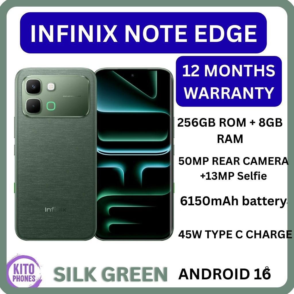 NEW ARRIVALS !!BRAND NEW INFINIX NOTE EDGE 256GB ROM+8GB RAM 6.78" 120Hz AMOLED DISPLAY 6150mAh BATTERY 50MP +13MP SELFIE World’s 1st MediaTek Dimensity 7100 45W Type-C Charge Andro