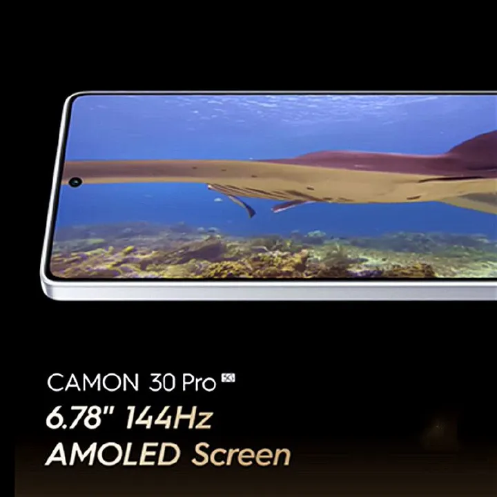 New Arrival Tecno Camon 30 Pro 5G 6.78" 144Hz AMOLED 512GB+24(12+12)GB RAM MTK 8200 Ultimate 70W 5000mAh 50MP Dual Speaker Android 14 Dual Sim Smart Phones phone