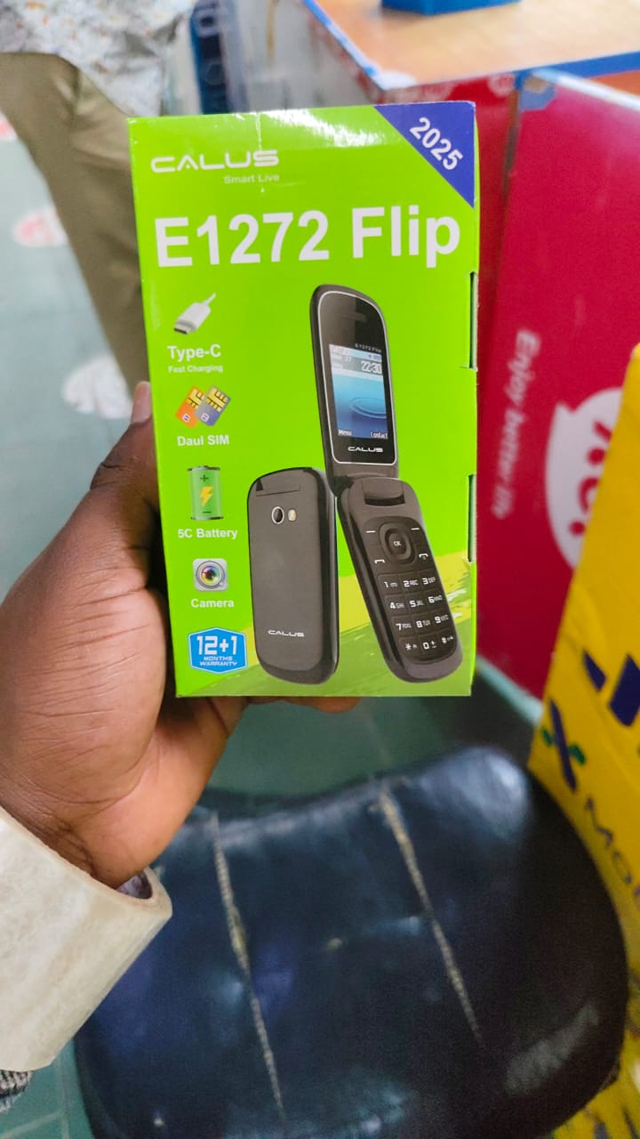 CALUS E1272 FLIP KABAMBE,TYPE C FAST CHARGING 1.77 DISPLAY, FACEBOOK, OPERA MINI, WIRELESS FM, INTERNET MOBILE, DUAL SIM FEATURED PHONE