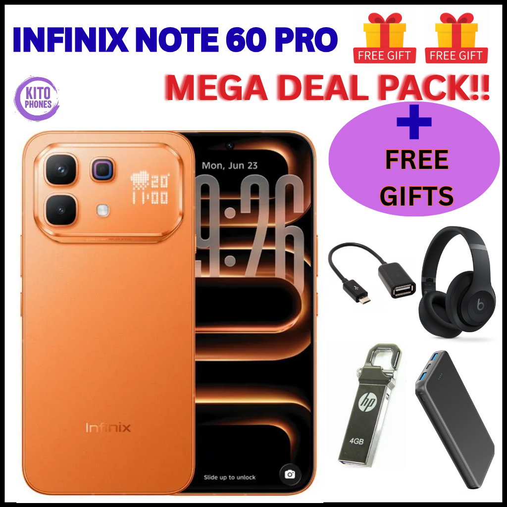 [New Launch] Infinix Note 60 Pro 256GB+16GB(8+8)GB RAM 6.78" 144Hz Screen Dual SIM Slim 5G Phone 50MP Camera 6000mAh Battery 90W charging Android 15 Snapdragon 7s Gen 4 SMARTPHONES +FREE
