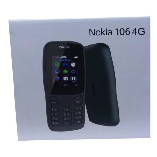 BRAND NEW Nokia 106 4G!!! Mobile Phones, 1.8" Dual SIM Cards Cell Phone 800 MAh Removable Battery Cheap Durable Classic For Basic Communication with FM Radio and Micro USB FEATURE PHONE +FREE