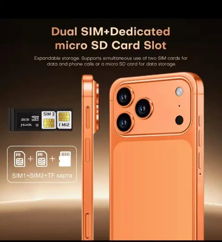 CALUS i17 PRO MAX, 8GB RAM + 256GB ROM, 6.9 inch IPS LCD FULL SCREEN DISPLAY, 5000MAH BATTERY CAPACITY , 18MP SELFIE +48MP CAMERA, FACE ID, ANDROID 14 SMARTPHONE, DUAL SIM