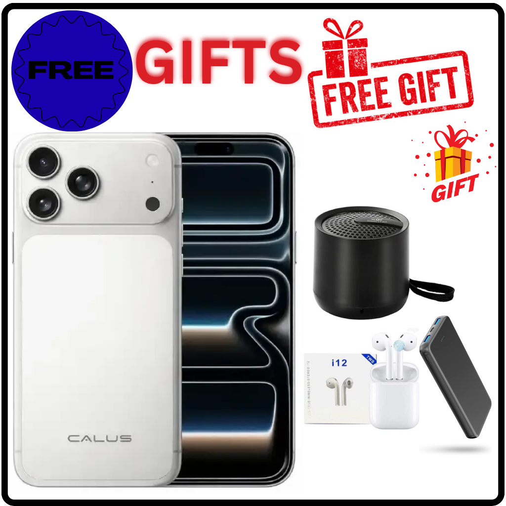 CALUS i17 PRO MAX, 8GB RAM + 256GB ROM, 6.9 inch IPS LCD FULL SCREEN DISPLAY, 5000MAH BATTERY CAPACITY , 18MP SELFIE +48MP CAMERA, FACE ID, ANDROID 14 SMARTPHONE, DUAL SIM