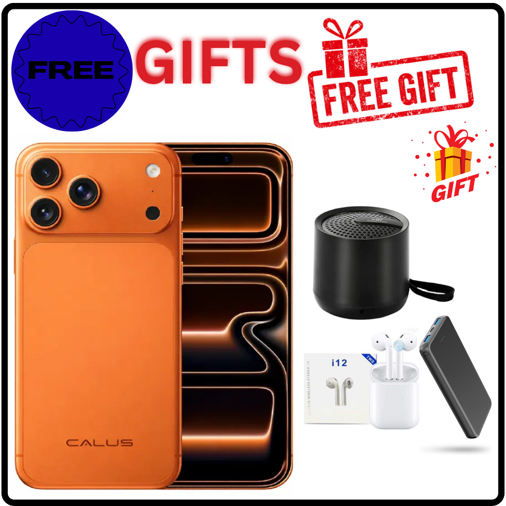 CALUS i17 PRO MAX, 8GB RAM + 256GB ROM, 6.9 inch IPS LCD FULL SCREEN DISPLAY, 5000MAH BATTERY CAPACITY , 18MP SELFIE +48MP CAMERA, FACE ID, ANDROID 14 SMARTPHONE, DUAL SIM