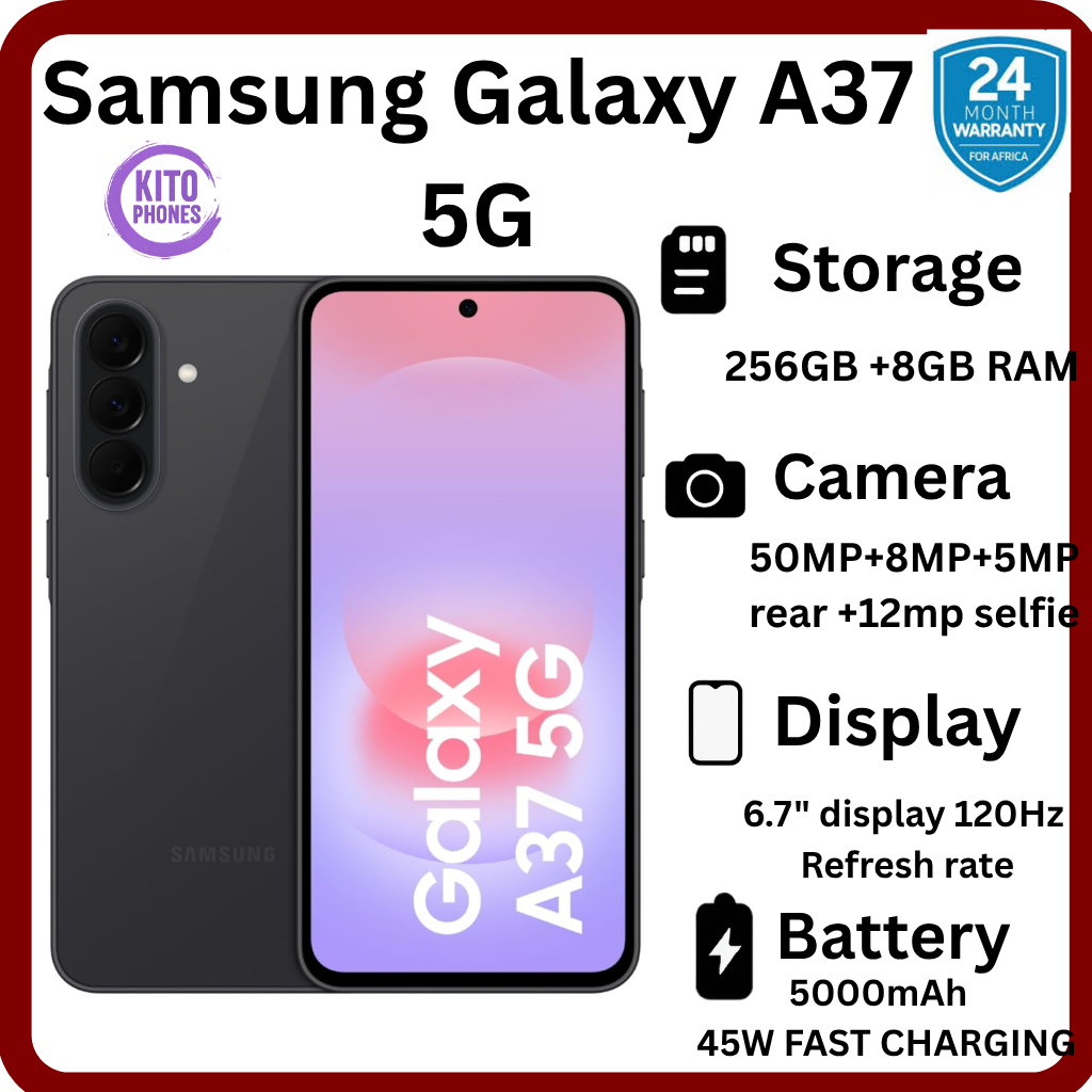 Best price for New Arrival Samsung Galaxy A37 5G AI phone 256GB+8GB 6.7 ...