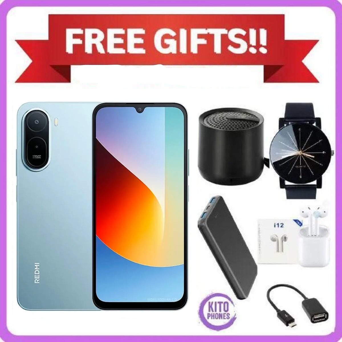 BRAND NEW XIAOMI REDMI A7 PRO, 4GB RAM + 64GB ROM STORAGE, 6.9" 13MP CAMERA+8MP SELFIE 6000mAh BATTERY, ANDROID 16, IPS LCD, 120Hz, Unisoc T7250, SIDE MOUNTED FINGERPRINT SMARTPHONE +FREE GIFTS