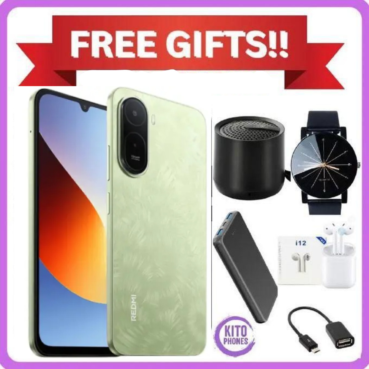 BRAND NEW XIAOMI REDMI A7 PRO, 4GB RAM + 64GB ROM STORAGE, 6.9" 13MP CAMERA+8MP SELFIE 6000mAh BATTERY, ANDROID 16, IPS LCD, 120Hz, Unisoc T7250, SIDE MOUNTED FINGERPRINT SMARTPHONE +FREE GIFTS