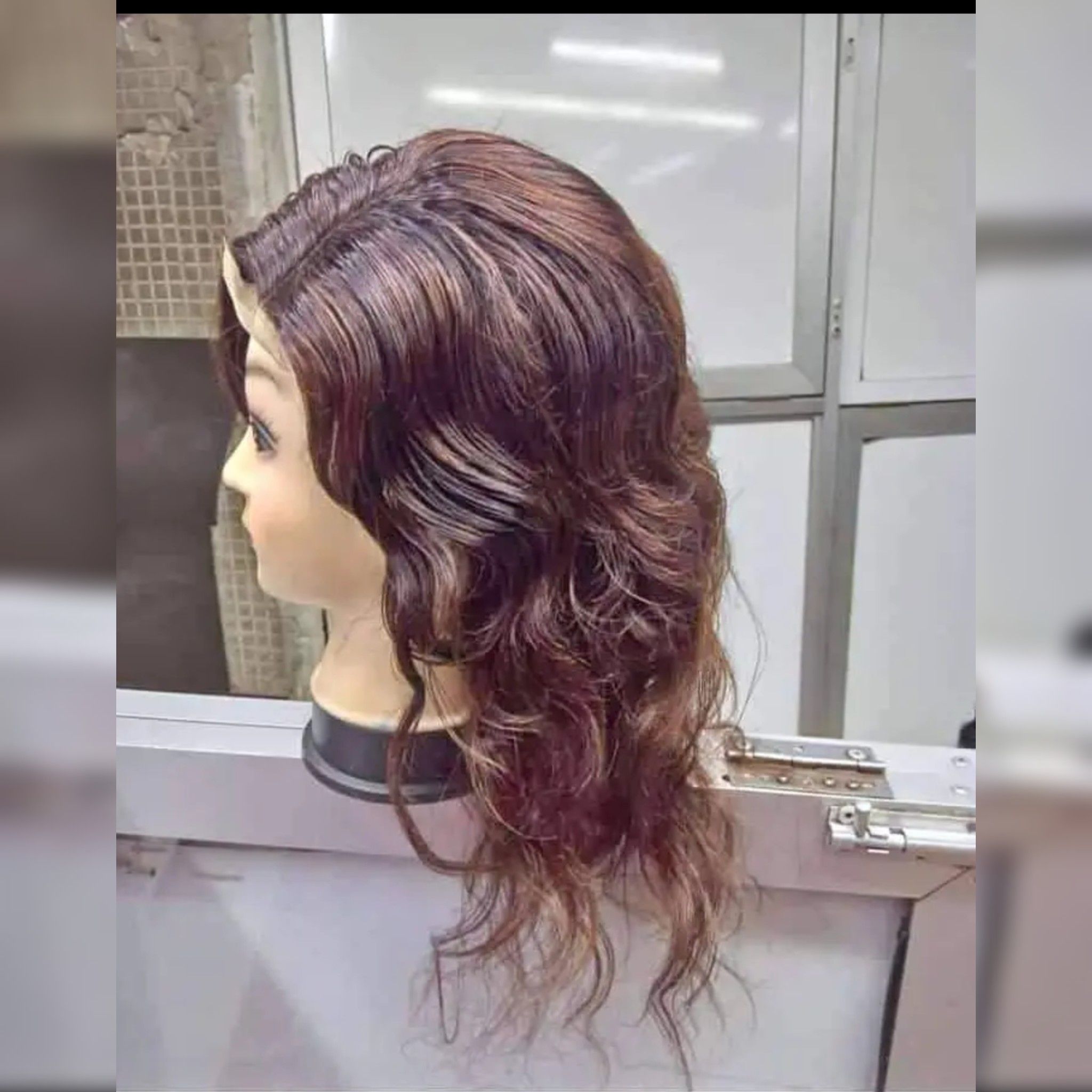 Body wave Semi human hair wig