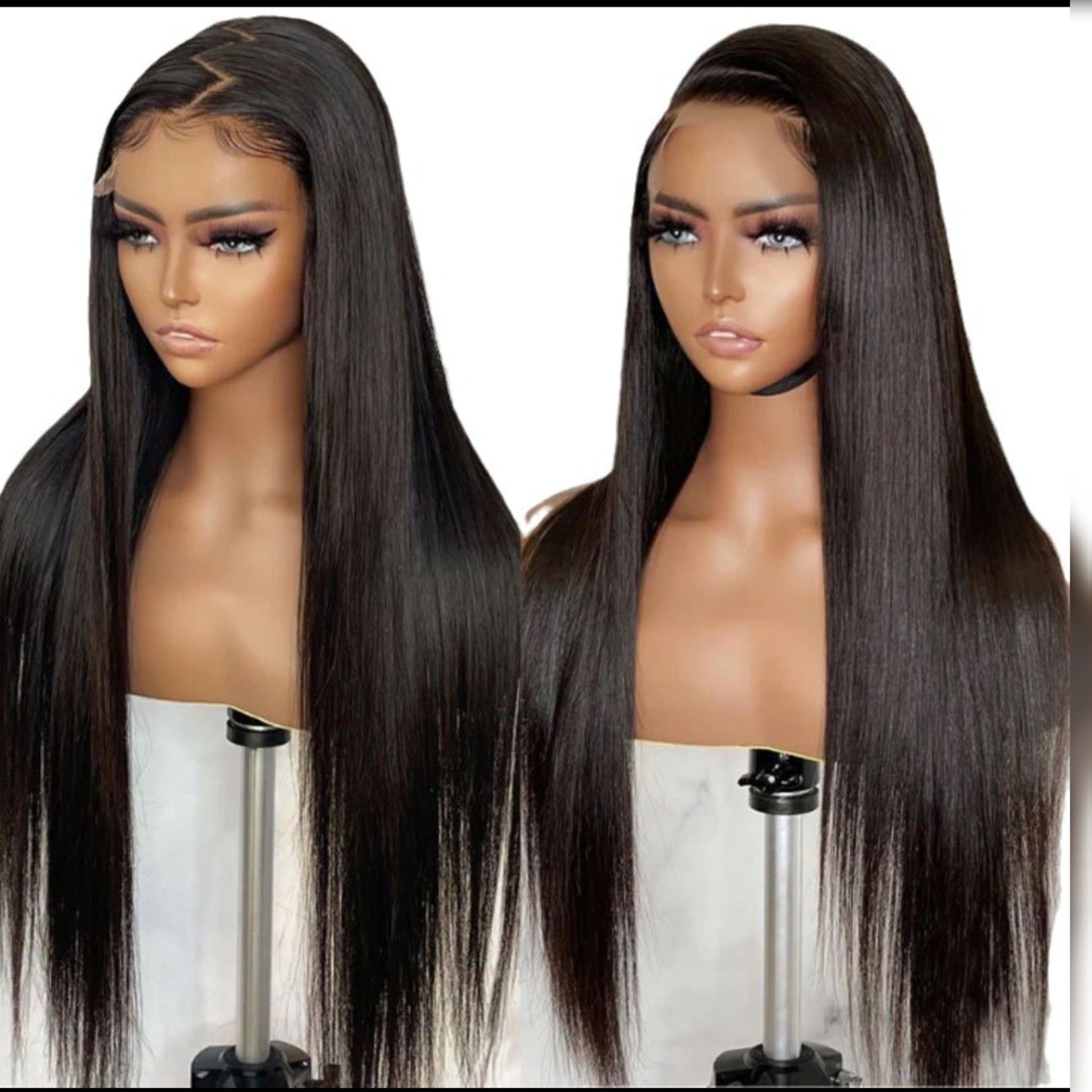 Frontal semi human hair wig