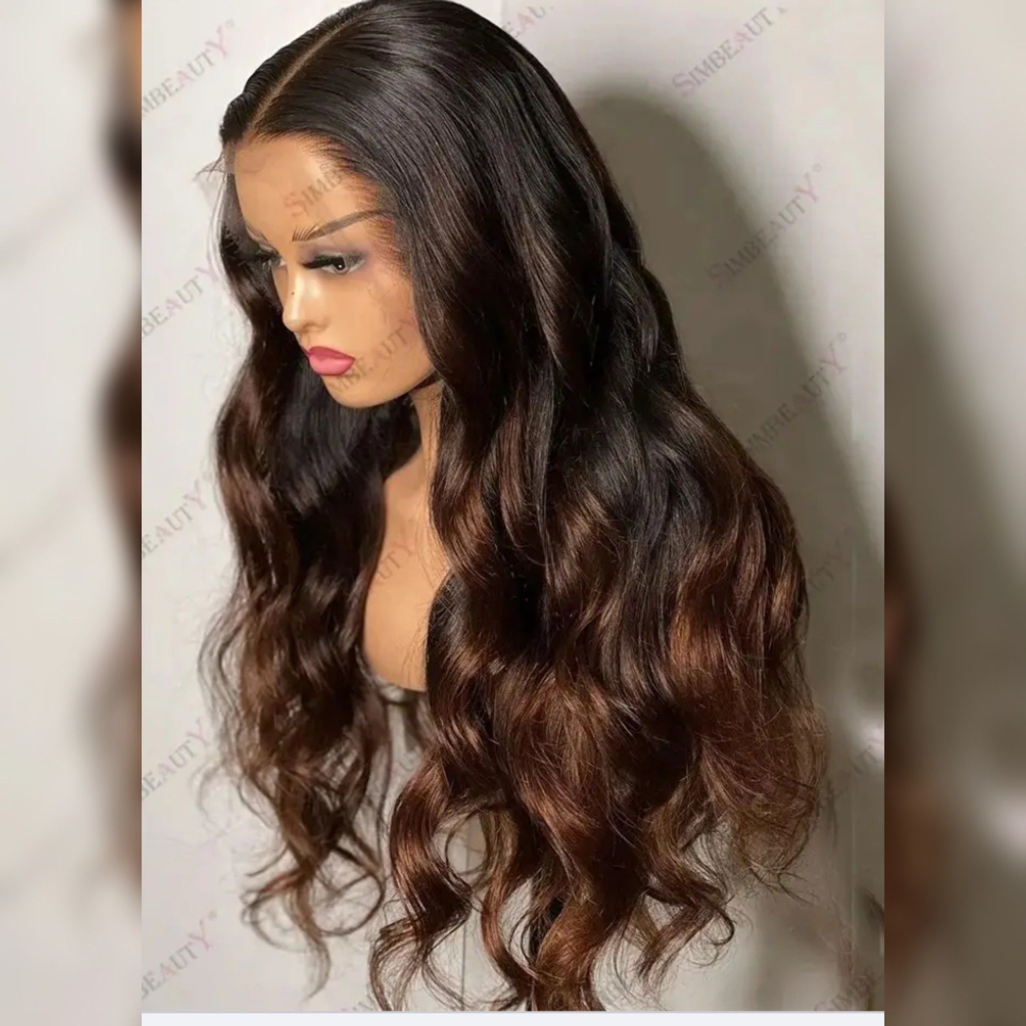 Body wave semi human 13 by 4 deep frontal wig