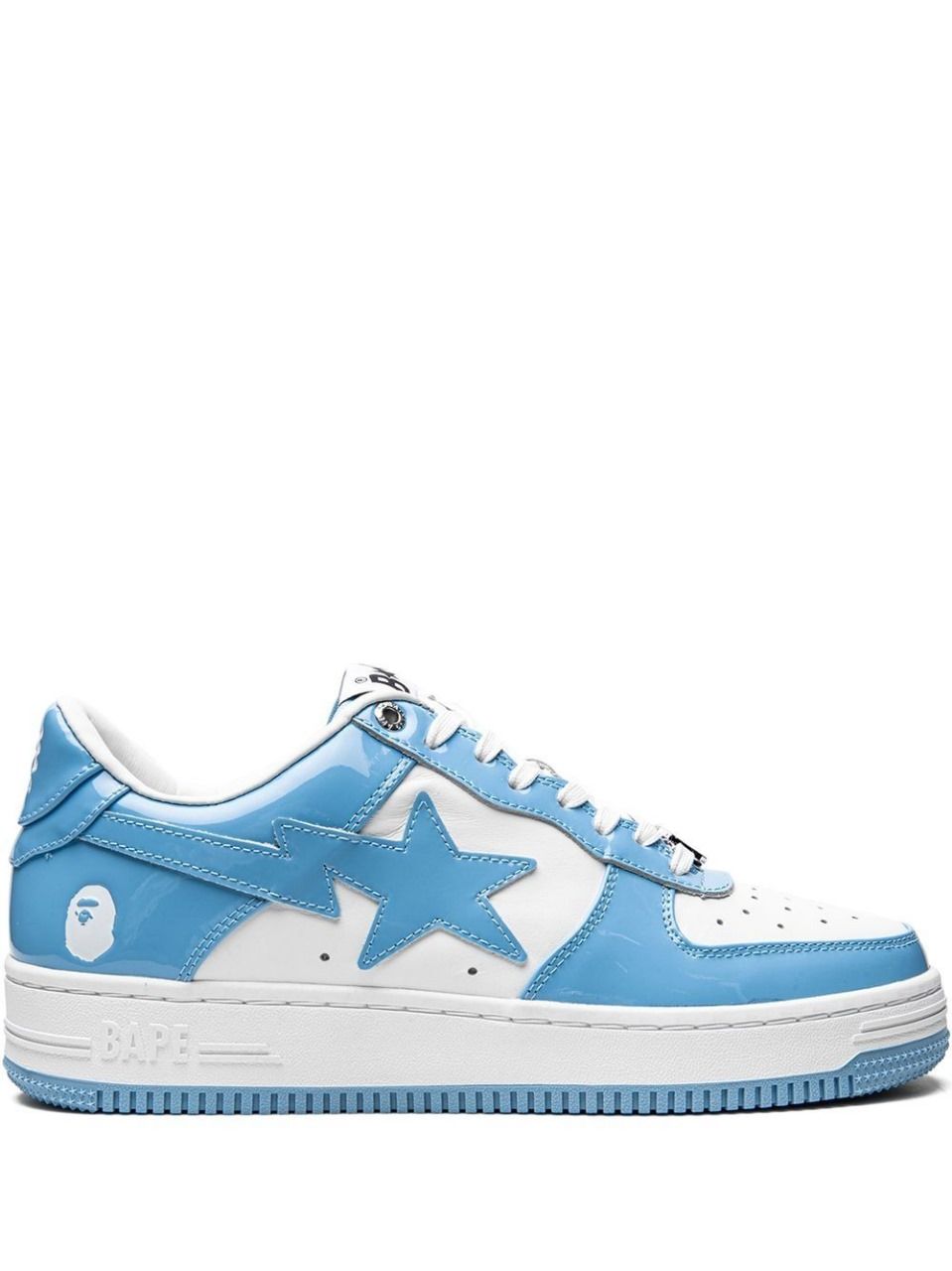 Original Bapesta Women’s Sneakers – Premium Blue and White High-Quality Shoes by A Bathing Ape Bape Sta M2 Low