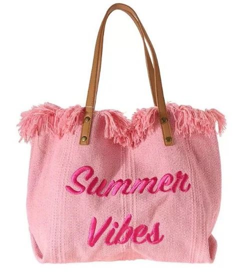 New Arrival Women's Tassel Tote Bag – Woven Canvas Embroidered Alphabet Design, Medium Large Capacity Shoulder Bag, Perfect for Summer Vibes, Beach, and Everyday Use