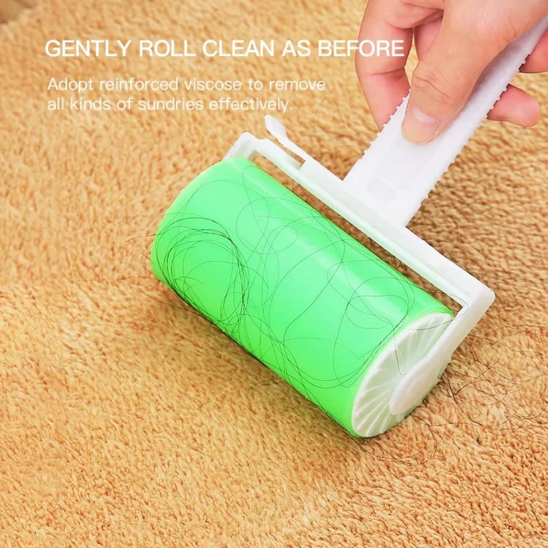Reusable washable Manual lint removing roller sticky wheel cleaner