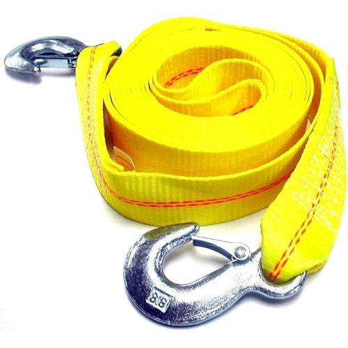 4M Car Tow Cable Heavy Duty 3 Ton Trailer Rope Towing Pull Rope Hooks Van Road Recovery Car Accessories