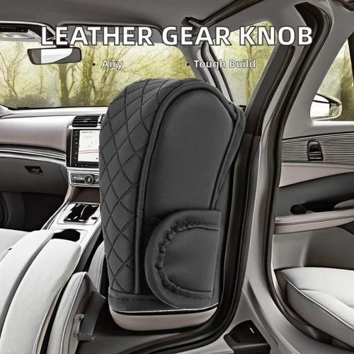 Universal Non Slip PU leather Shift Knob Gear Cover