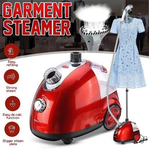 Standing Vertical Steamer, functionality, Adjustable Steam Power, Roll Wheels for Easy Movement