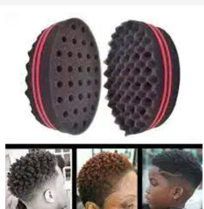 Barber Hair Brush Sponge Dreads Locking Twist Coil Afro Curl Wave