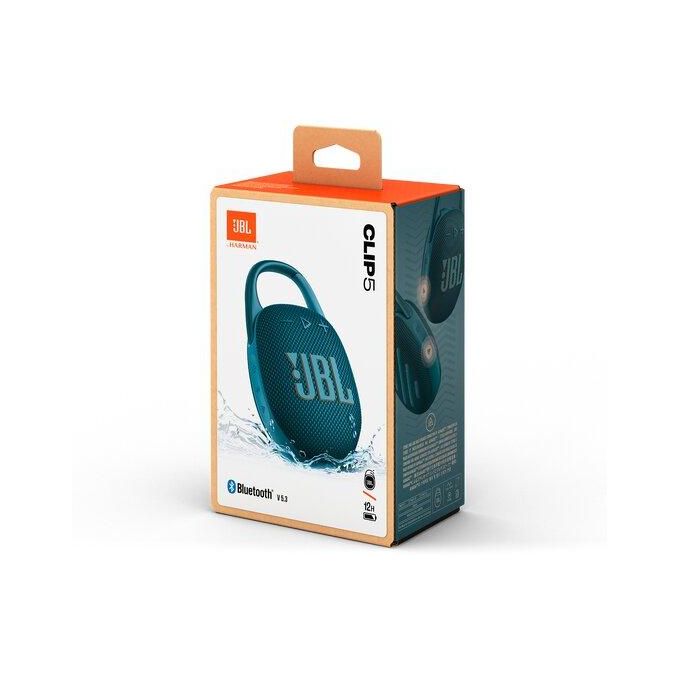 Jbl Clip 5 Original Bluetooth waterproof Speaker - Blue (1 Year warranty)
