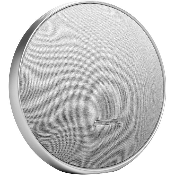 Harman Kardon Onyx Studio 9 - Portable Stereo Bluetooth Home Speaker with Built-in Battery and USB Charging, self-Tuning, and Multi-Speaker Connection by Auracast - Grey 1 Year Warranty