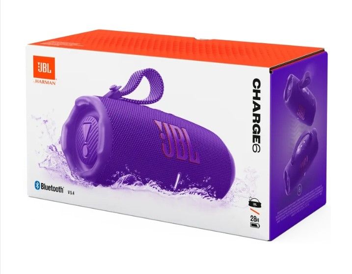 JBL Charge 6 Original portable Bluetooth Speaker  - Purple (1 Year warranty)