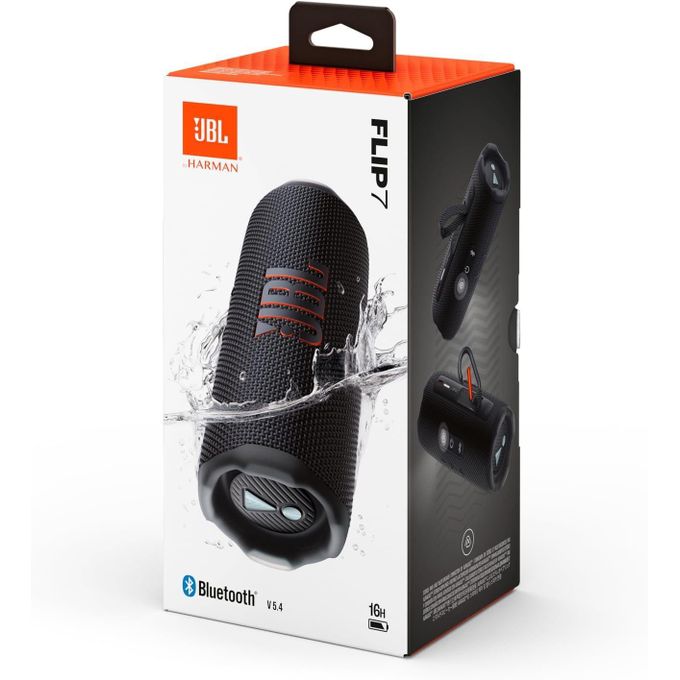 Jbl Flip 7 Original Bluetooth wireless waterproof speaker - Black ( 1 Year Warranty)