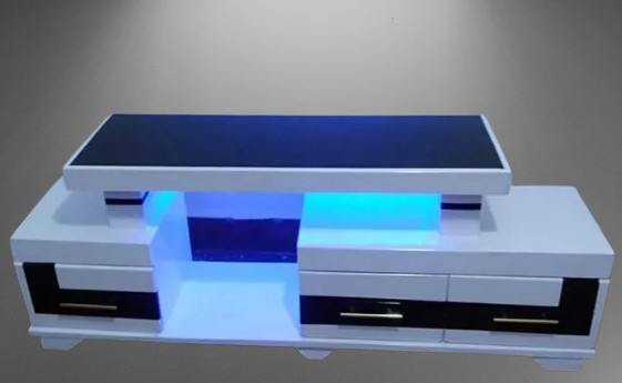 Luxury Modern 4ft TV Stand with LED Lights – Stylish Design for a Modern Living Room