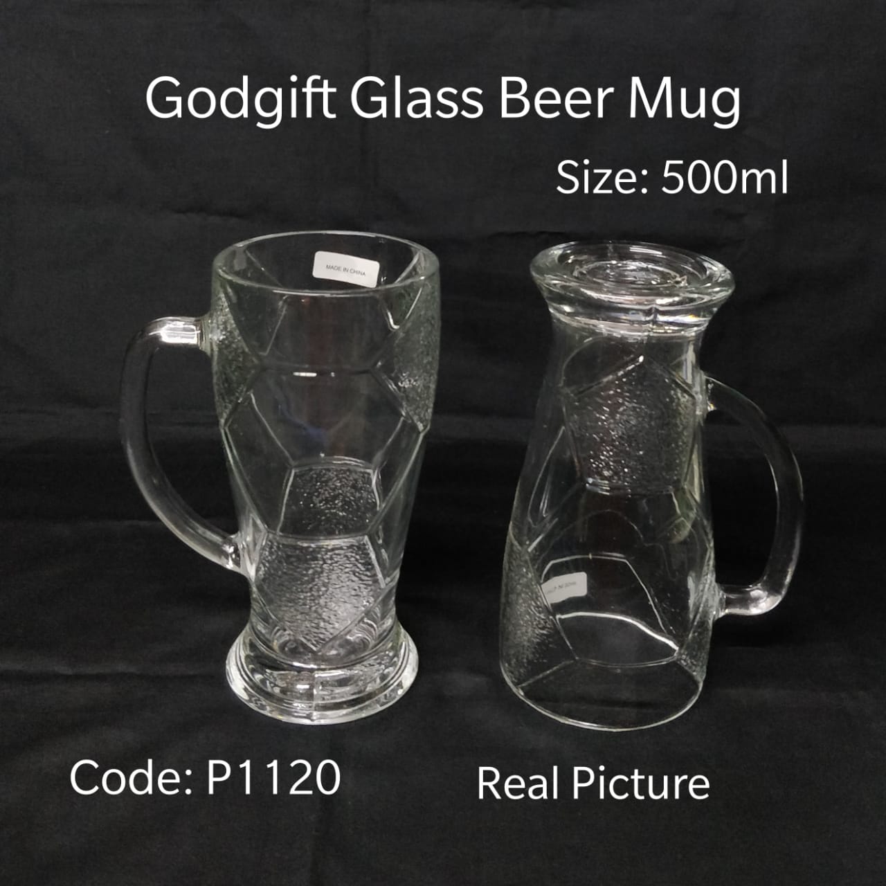 2 pcs classy kitchen Godgift Glass Beer Mug