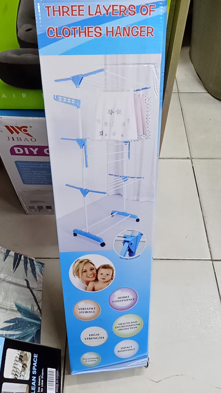 [CLASSY TODAY'S SALE !!! ] 1 pc high quality durable 3 Layer clothes hanger/ drying rack.