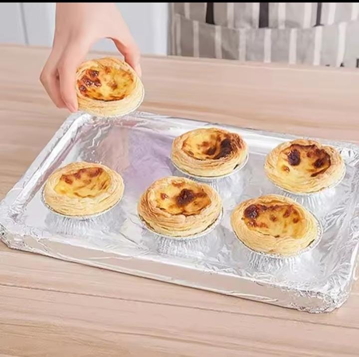 [ MAKES IT EASY AND SAVES COSTS 🤩🤩✨ !!! ] Single Size 10metres  Brand New High Quality ⏯️Barbeque baking paper/aluminium foil...For Kitchen Use and Home Use