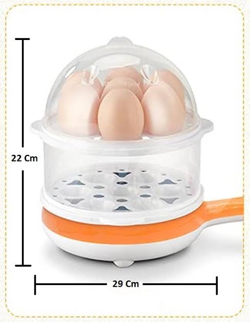 [ COOK TO PERFECTION 🤩🤩✨ !!! ] Brand New Very High Quality Stylish and Classy Electric 2in1 Multifunctional magic pot 2 layer 14pc egg boiler steamer or fry grill plate For Home Use and Kitchen Use✨