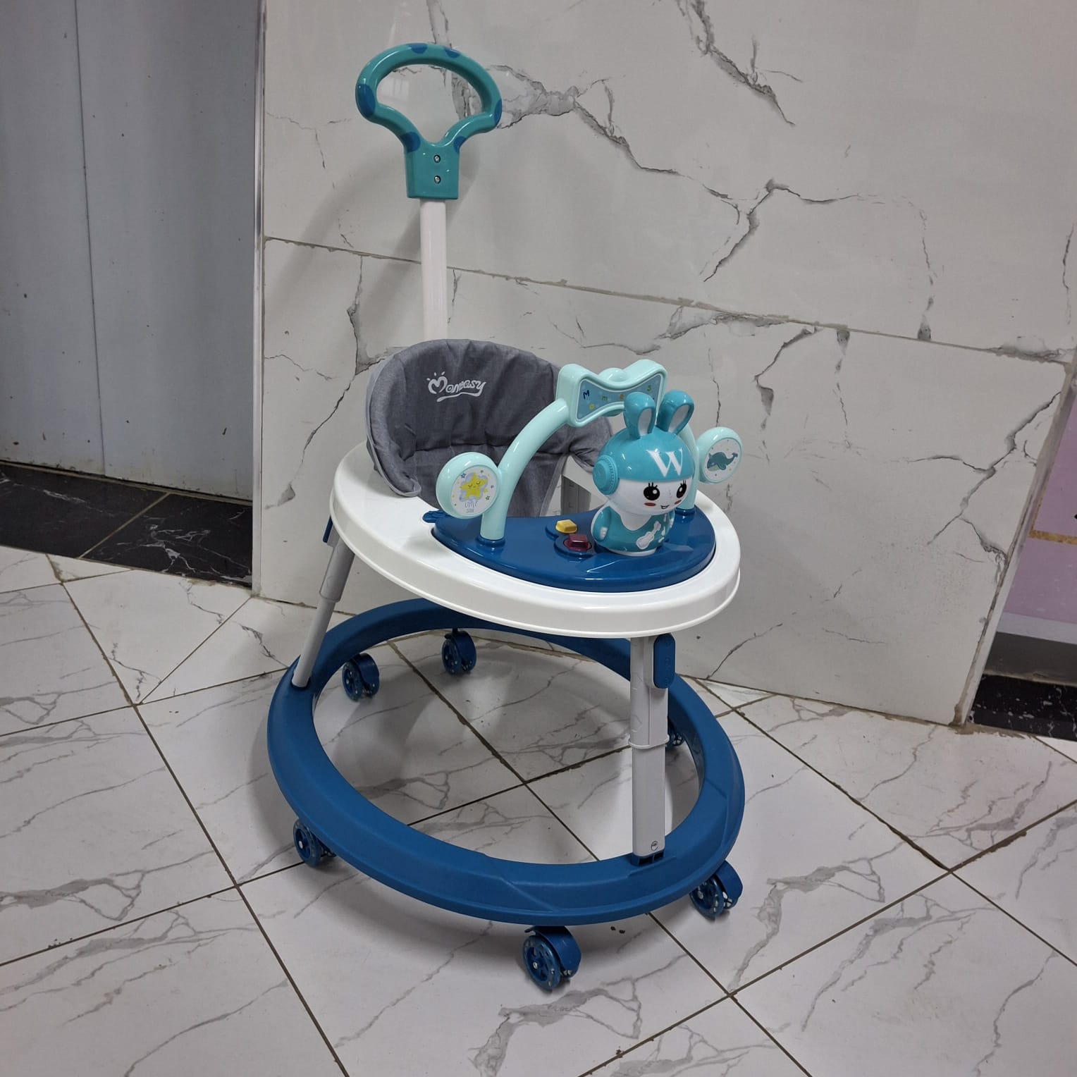 [🔥SPECIAL LIMITED OFFER 🤩🤩✨JUST FOR YOU !!! ]  1Pc Classy Very Quality Durable & Comfortable Kids Walker with melodies  and lights with a adjustable  height at Affordable Price