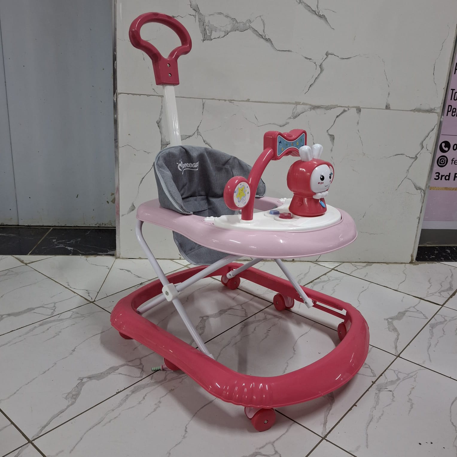 [🔥SPECIAL LIMITED OFFER 🤩🤩✨JUST FOR YOU !!! ]  1Pc Classy Very Quality Durable & Comfortable Kids Walker with melodies  and lights with a adjustable  height at Affordable Price