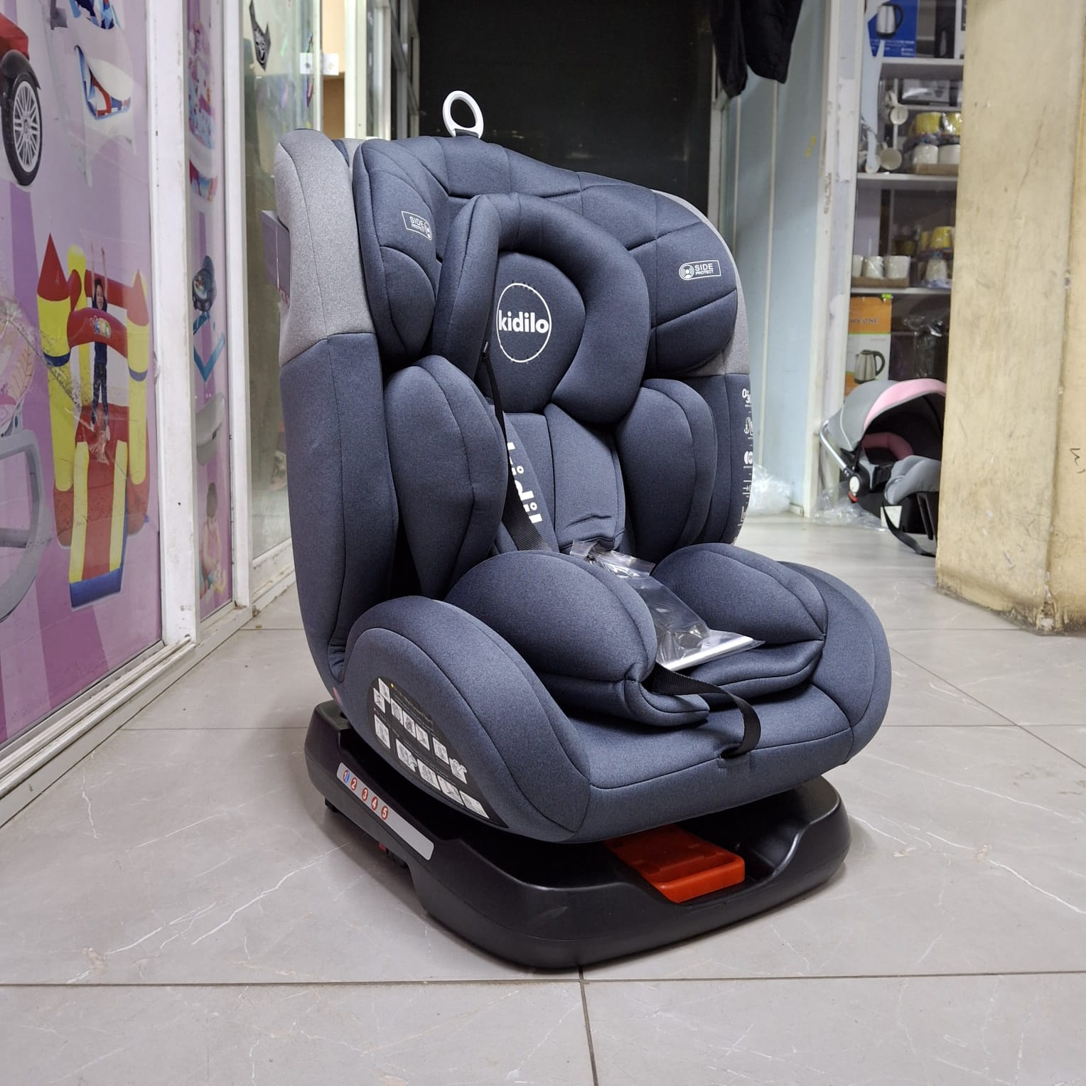 [📢PRICE DROP ALERT! SAVE BIG ON YOUR FAVES 🤑!!!] 1Pc Classy Very Quality Durable 360° Rotating Baby Car Seat with ISOFIX & SPS Protection Has adjustable headrest  at Affordable Price