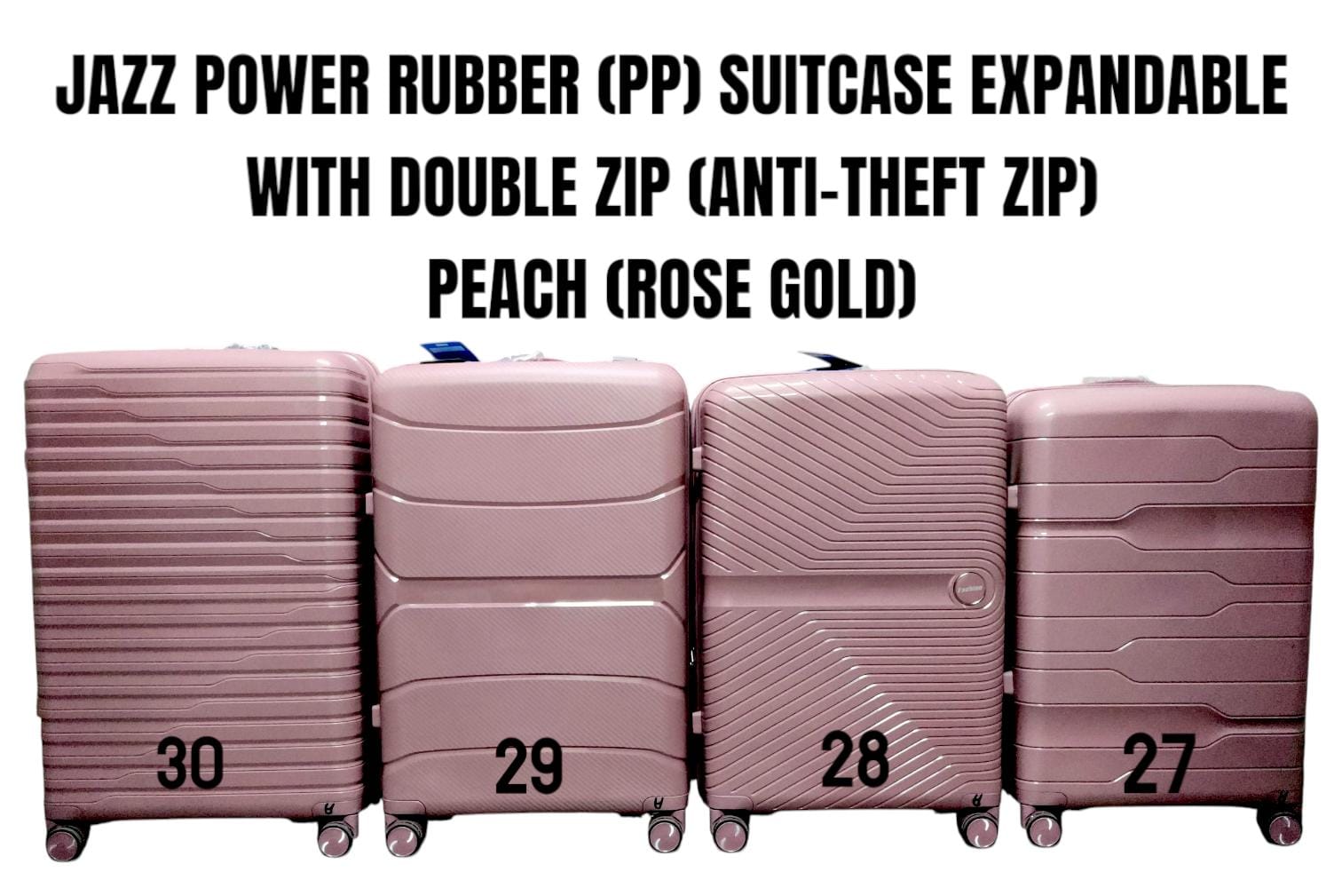 [❤TRAVEL IN STYLE 🤩🤩✨🧳 Luxurious 3-in-1 Suitcase Set (Size 28) ✨ unbreakable & stylish ✅ strong zipper closure, 360° wheels, telescopic handle & durable build 🌍 travel in comfort & class ✈️