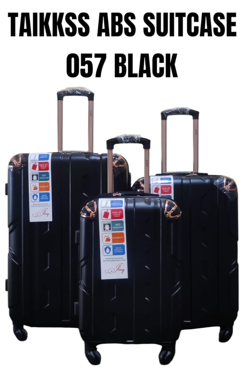 [❤TRAVEL IN STYLE 🤩🤩✨🧳 Luxurious 3-in-1 Suitcase Set (Size 27) ✨ unbreakable & stylish ✅ strong zipper closure, 360° wheels, telescopic handle & durable build 🌍 travel in comfort & class ✈️