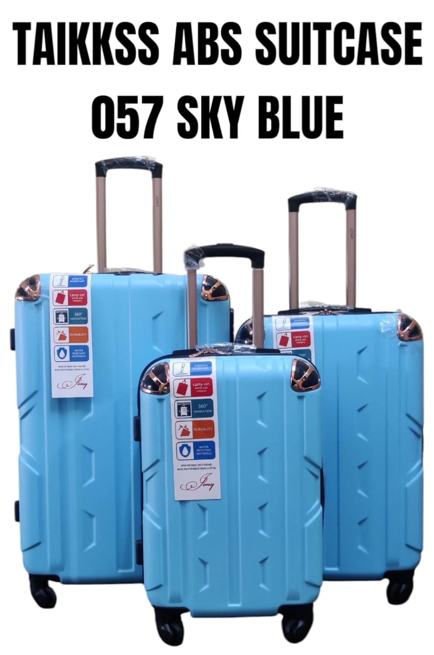 [❤TRAVEL IN STYLE 🤩🤩✨🧳 Luxurious 3-in-1 Suitcase Set (Size 27) ✨ unbreakable & stylish ✅ strong zipper closure, 360° wheels, telescopic handle & durable build 🌍 travel in comfort & class ✈️