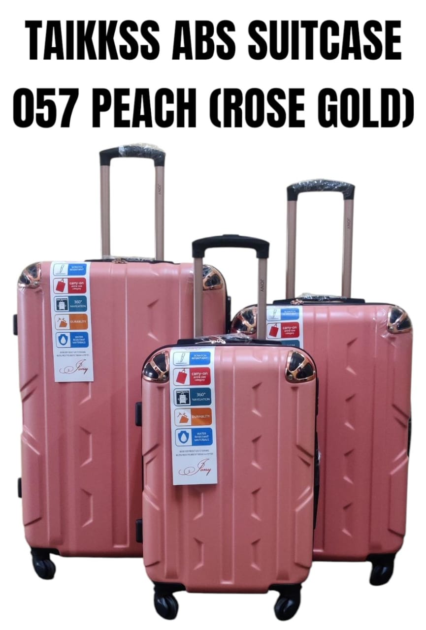 [❤TRAVEL IN STYLE 🤩🤩✨🧳 Luxurious 3-in-1 Suitcase Set (Size 27) ✨ unbreakable & stylish ✅ strong zipper closure, 360° wheels, telescopic handle & durable build 🌍 travel in comfort & class ✈️