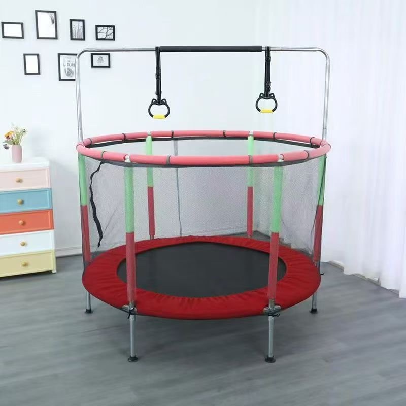 🔥 Trending Now 🔥 - 4FT Kids Trampoline with Safety Enclosure
