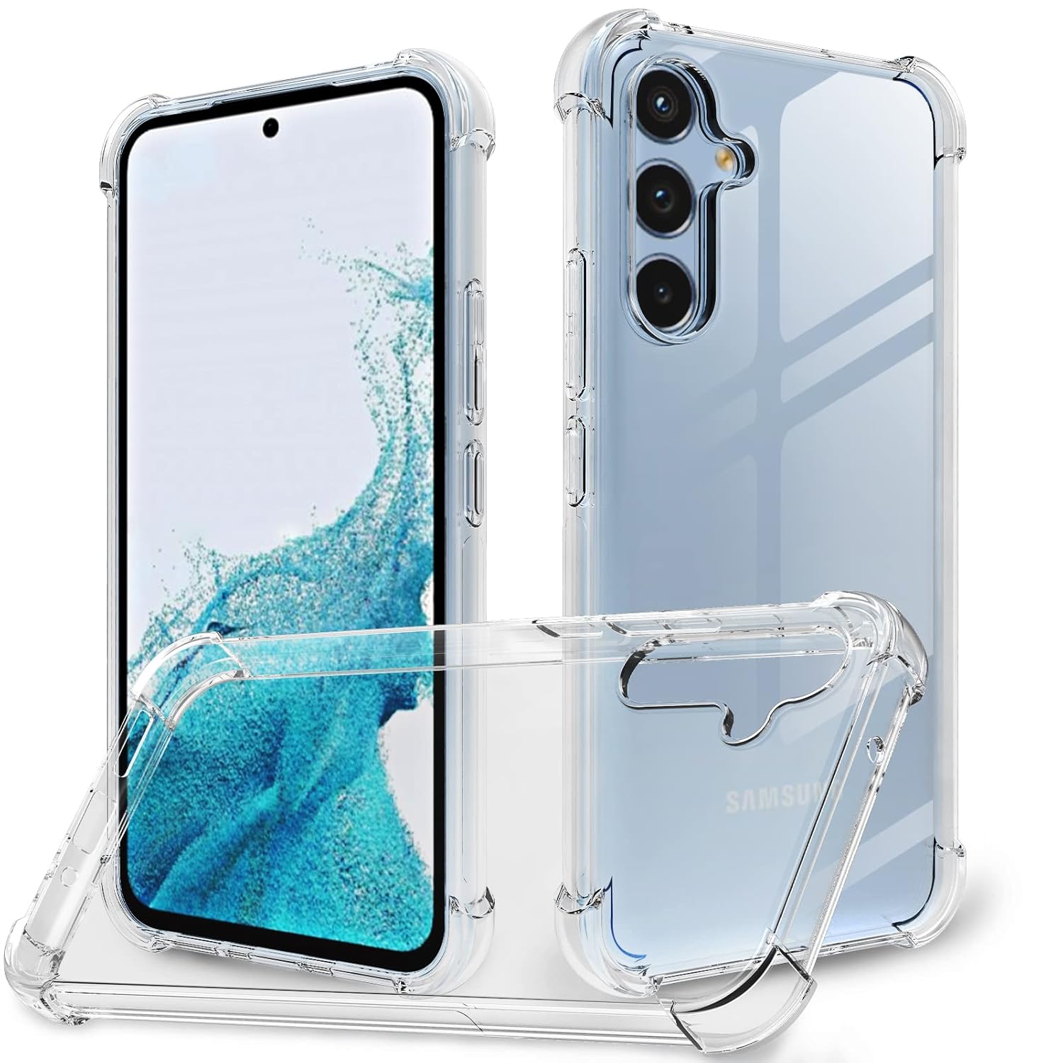 Clear Case shock absorbing case for Samsung Galaxy A35