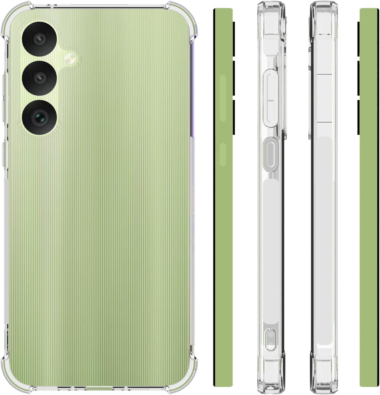 Clear Case shock absorbing case for Samsung Galaxy A35