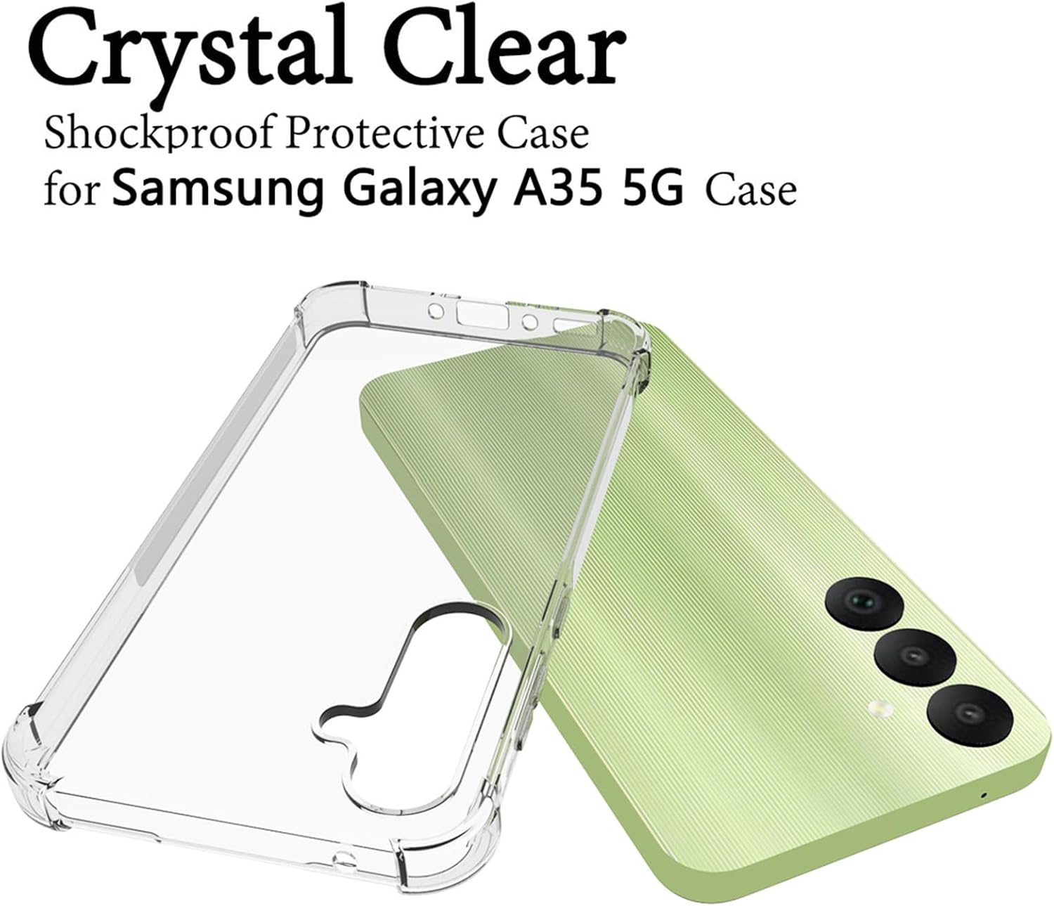 Clear Case shock absorbing case for Samsung Galaxy A35