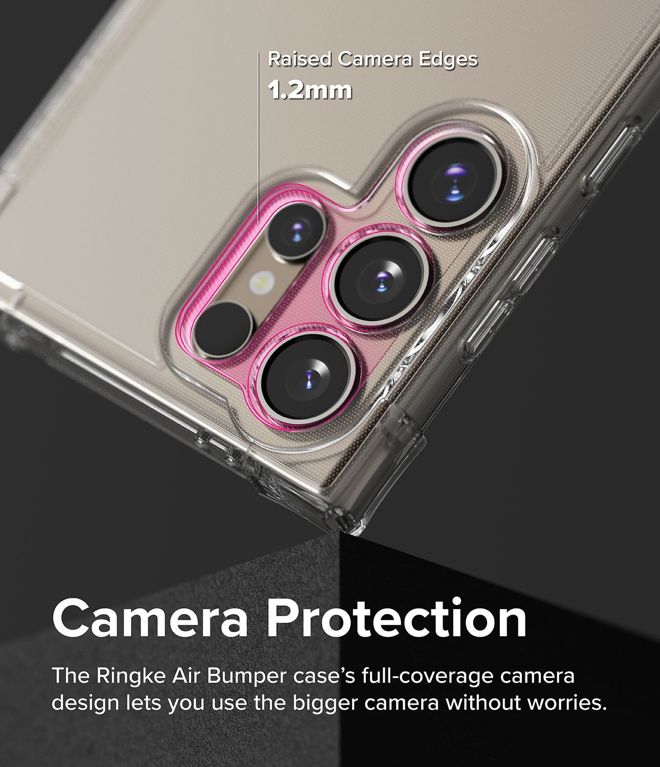 Clear Case shock absorbing case for Samsung Galaxy S24 Ultra