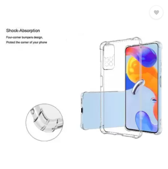 Clear Case shock absorbing case for Xiaomi Redmi Note 11