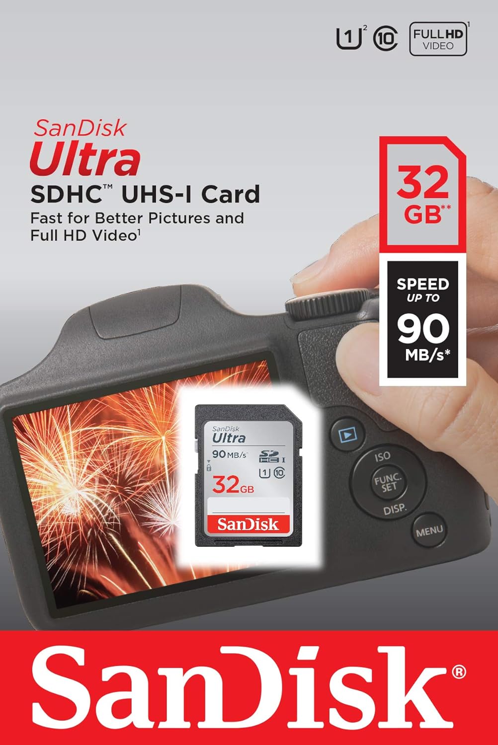 Sandisk Ultra 16GB/32GB/64GB/128GB Camera Memory Card SDXC UHS-1 Card SD Card