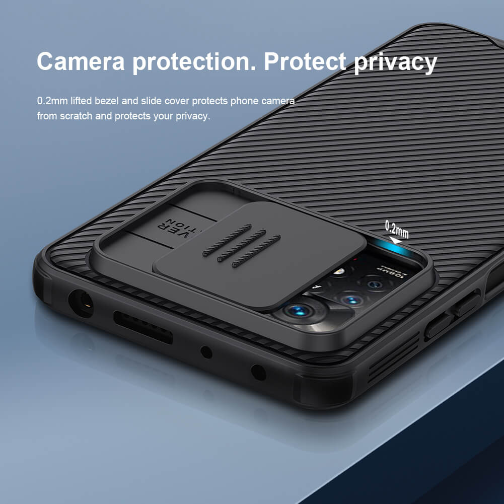 Nillkin CamShield Cover Case with Sliding Camera Protector Shockproof Protective Case for Xiaomi Redmi Note 12 Pro 4G