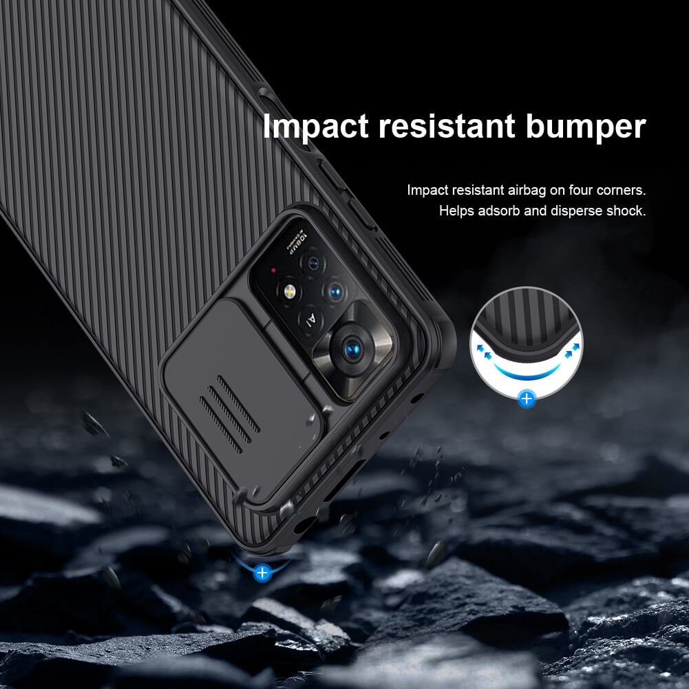 Nillkin CamShield Cover Case with Sliding Camera Protector Shockproof Protective Case for Xiaomi Redmi Note 12 Pro 4G
