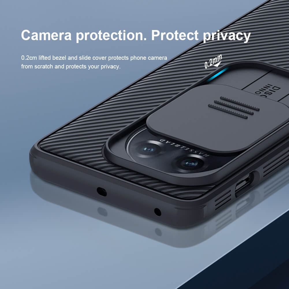 Nillkin CamShield Cover Case with Sliding Camera Protector Shockproof Protective Case for Oneplus 11